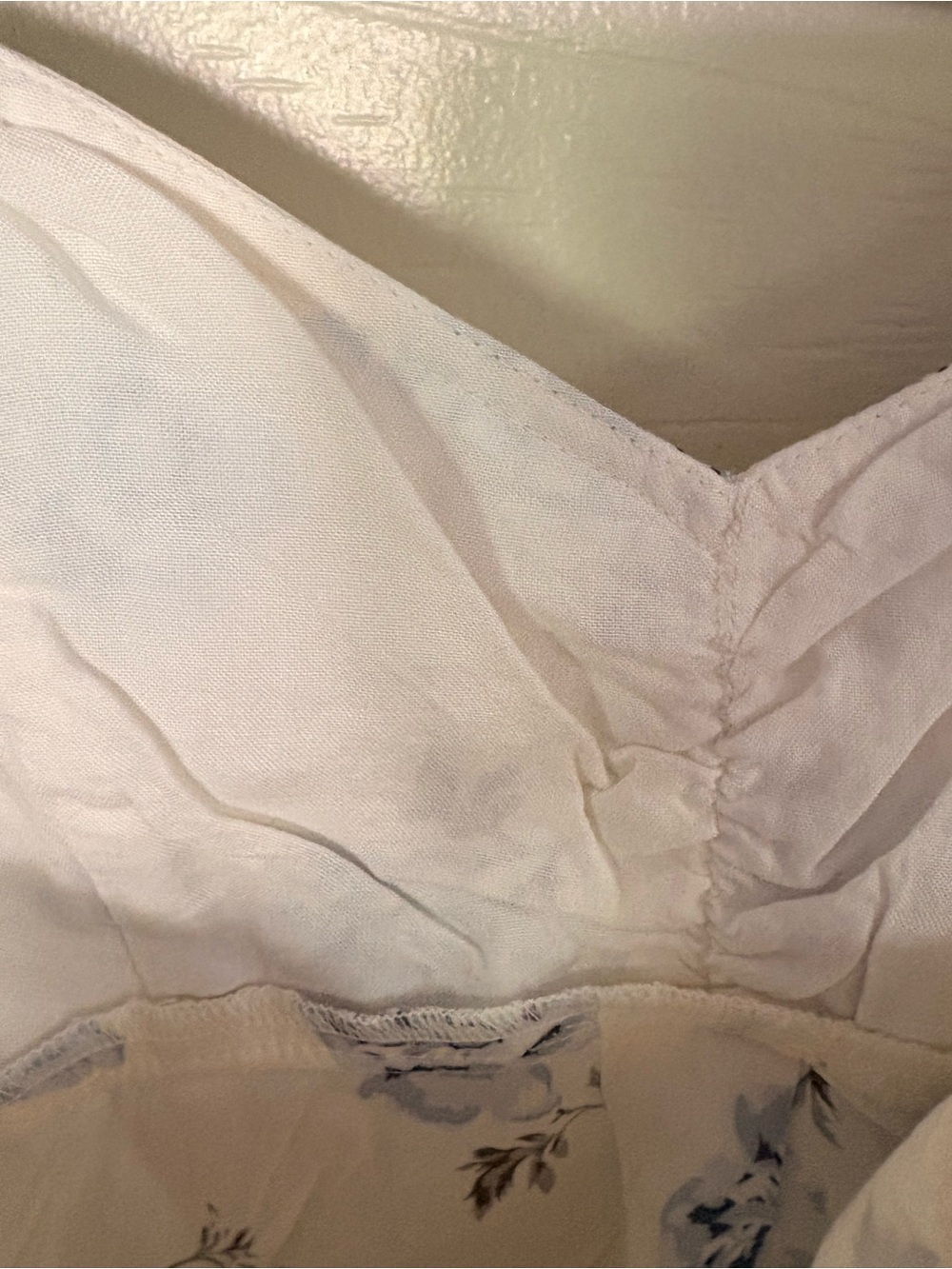 Abercrombie & Fitch Size Small Top Blue Roses Cottegecore Kawaii Fairy Cami S - Picture 5 of 8